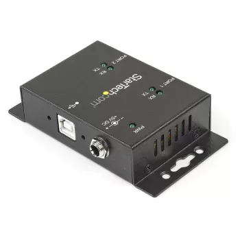 StarTech.com 2 Portu Industriāls USB-Serials Adaptera Hubs ar DIN Sliežu Skavām