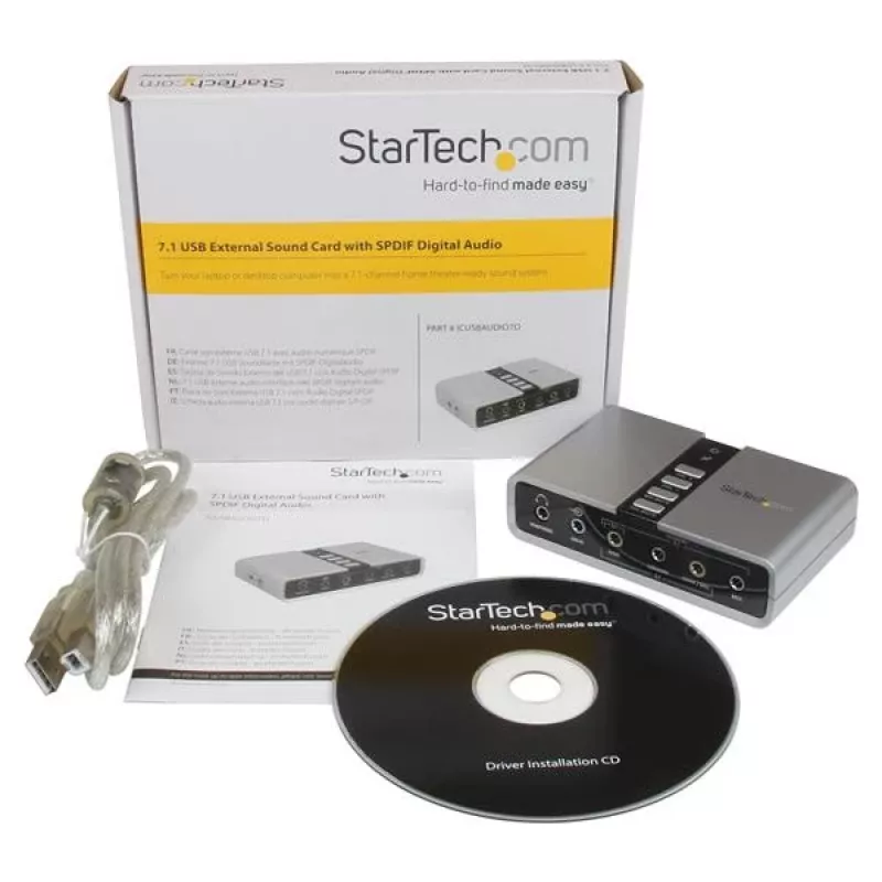 StarTech.com 7.1 USB audio adapteris ārējā skaņas karte ar SPDIF digitālo audio