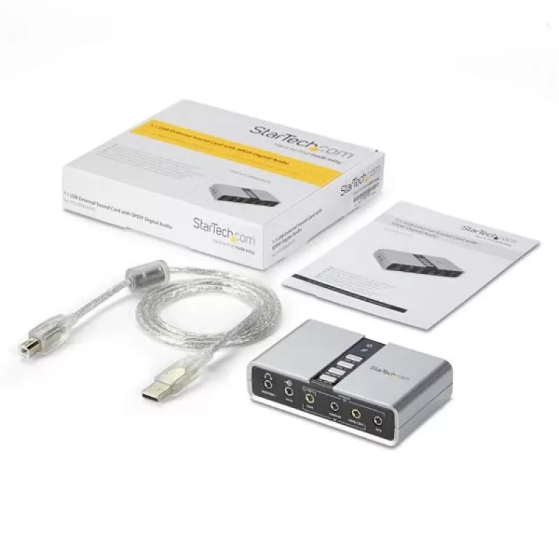 StarTech.com 7.1 USB audio adapteris ārējā skaņas karte ar SPDIF digitālo audio