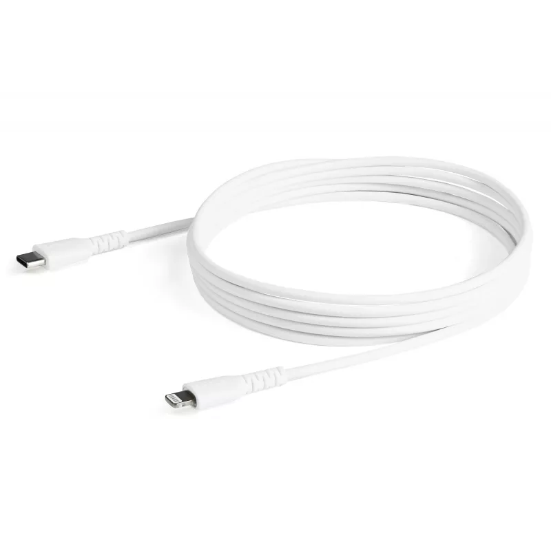 StarTech.com 2m balts USB-C uz Lightning kabelis - izturīgs ar aramīda šķiedru, MFi sertificēts