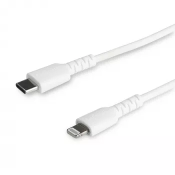 StarTech.com 1m balts USB-C uz Lightning kabelis – izturīgs ar aramīda šķiedru, MFi sertificēts iPhone/iPad