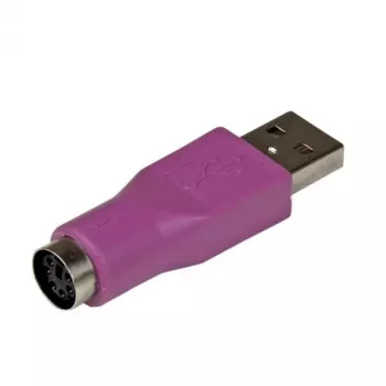 StarTech.com PS/2 tastatūras USB adapteris - F/M, USB A, PS/2, Violeta