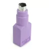 StarTech.com Pievienotājs USB tastatūras savienošanai ar PS/2 portu - F/M, PS/2, USB A, Violeta