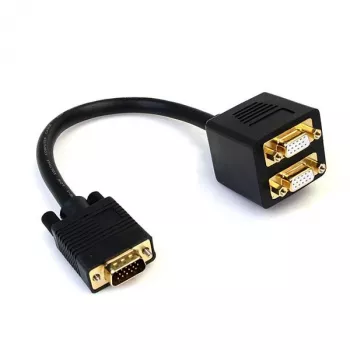 StarTech.com VGA sadalītāja kabelis 0.3 m – VGA uz 2x VGA, vīriešu/sieviešu