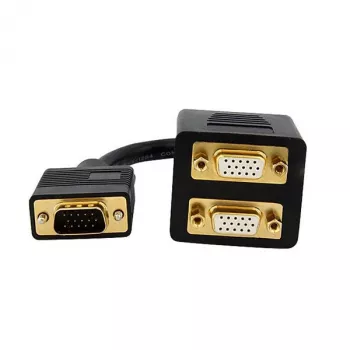 StarTech.com VGA sadalītāja kabelis 0.3 m – VGA uz 2x VGA, vīriešu/sieviešu