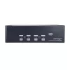 StarTech.com 4 portu Dual DisplayPort KVM slēdzis - 4K 60Hz, 3840 x 2160 pikseļi, 4K Ultra HD, montāžai statīvā, 18 W, 2U, Melns