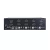 StarTech.com 4 portu Dual DisplayPort KVM slēdzis - 4K 60Hz, 3840 x 2160 pikseļi, 4K Ultra HD, montāžai statīvā, 18 W, 2U, Melns