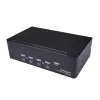 StarTech.com 4 portu Dual DisplayPort KVM slēdzis - 4K 60Hz, 3840 x 2160 pikseļi, 4K Ultra HD, montāžai statīvā, 18 W, 2U, Melns