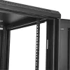 StarTech.com 4-Post 24U Server Rack Cabinet, bloķējams 19 collu datu skapis serveriem, AV un IT aprīkojumam, ar riteņiem un regulējamām montāžas sliedēm
