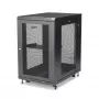 StarTech.com 4-Post 18U Server Rack Cabinet, Lockable 19 collu datu skapis serveriem, AV un IT iekārtām, biroja/mājas tīkla skapis ar riteņiem un regulējamām montāžas sliedēm