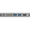 StarTech.com USB-C daudzportu adapteris - USB-C mini ceļojuma dokstacija ar 4K HDMI vai 1080p VGA - 3x USB 3.0 centrmezgls, SD, GbE, audio, 100W PD caurlaide - portatīvā dokstacija klēpjdatoram/planšetdatoram