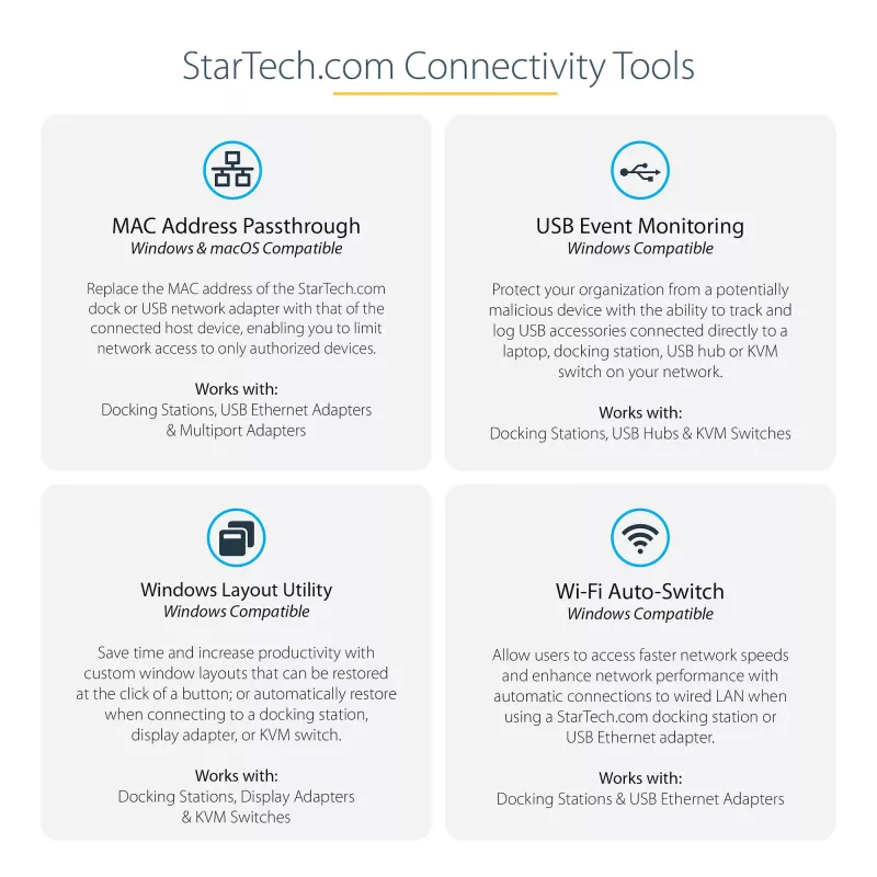 StarTech.com USB-C daudzportu adapteris - USB-C mini ceļojuma dokstacija ar 4K HDMI vai 1080p VGA - 3x USB 3.0 centrmezgls, SD, GbE, audio, 100W PD caurlaide - portatīvā dokstacija klēpjdatoram/planšetdatoram