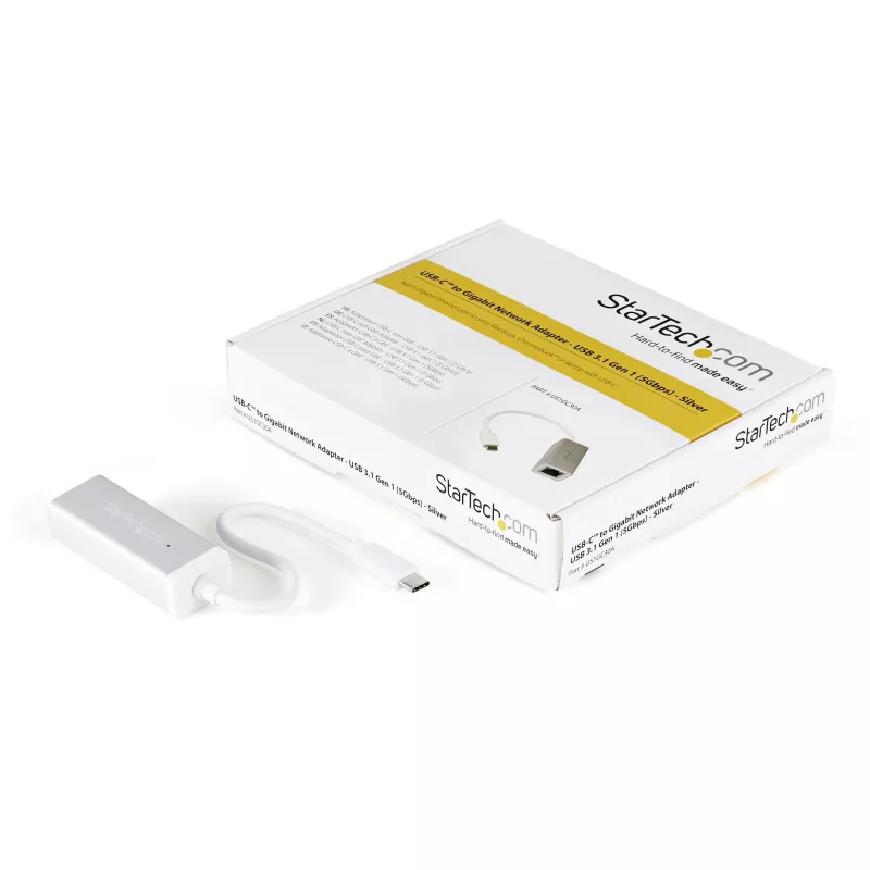StarTech.com USB-C uz Gigabit tīkla adapteris - Sudraba