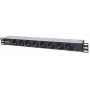 Intellinet 19 inch 1,5U 8-vietīgs kontaktligzdu bloks, Vācu tips (F) – Rackmount strāvas sadalītājs