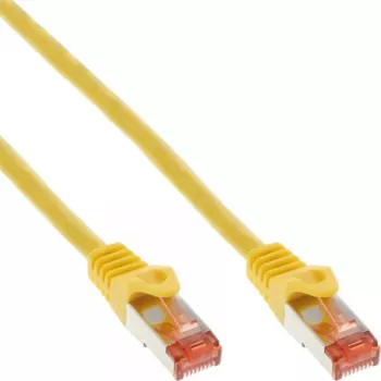 InLine Patch Kabelis S/FTP PiMF Cat.6 250MHz PVC varš dzeltens 0,25m