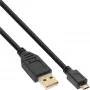 InLine Micro USB 2.0 kabelis USB A tēviņš / Micro-B tēviņš, melns, 2m