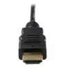 StarTech.com HDADMM50CM High Speed HDMI uz Micro HDMI vads ar Ethernet, M/M, 0,5 m, 34 AWG, zeltīti kontakti, melns