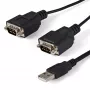 StarTech.com 1,8 m 2-portu FTDI USB uz RS232 seriālais adaptera kabelis ar COM saglabāšanu, USB uz RS232 adapteris - TAA