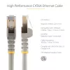 StarTech.com 10m CAT6a Ethernet kabelis - 10 Gigabit ekranēts, bezķēdes RJ45 100W PoE savienotājs - 10GbE STP tīkla kabelis ar sprieguma mazinātāju - Pelēks, individuāli pārbaudīts / UL sertificēts vads / TIA