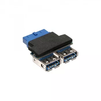 InLine USB 3.0 iekšējais adapteris 2x USB A sievišķais uz mātesplates savienotāju