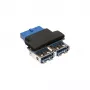 InLine USB 3.0 iekšējais adapteris 2x USB A sievišķais uz mātesplates savienotāju