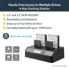 StarTech.com 4 vietu USB 3.0 eSATA uz SATA neatkarīgs 1:3 HDD cietā diska dublikācijas dokstacija