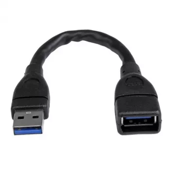 StarTech.com USB 3.0 A-to-A pagarinātājkabelis - 6 collas, melns