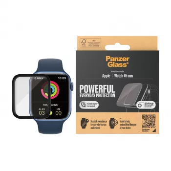 PanzerGlass ® Apple Watch Series 9 | 8 | 7 | 45mm | Stikla ekrāna aizsargs