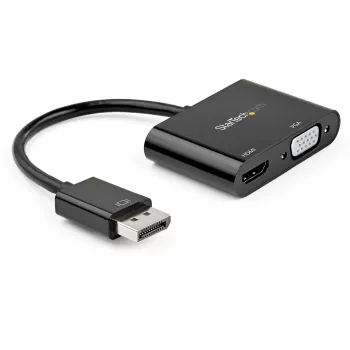 StarTech.com DisplayPort uz HDMI VGA adapteris - DP 1.2 HBR2 uz HDMI 2.0 (4K 60Hz) vai VGA 1080p pārveidotājs - DP uz HDMI vai VGA monitora adapteris