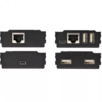 StarTech.com 4-Port USB 2.0 pagarinātājs pa vienu CAT5e/CAT6 Ethernet kabeli (RJ45) – 100 m – USB pagarinātāja komplekts – metāla korpuss – ārējā barošana – 480 Mbps
