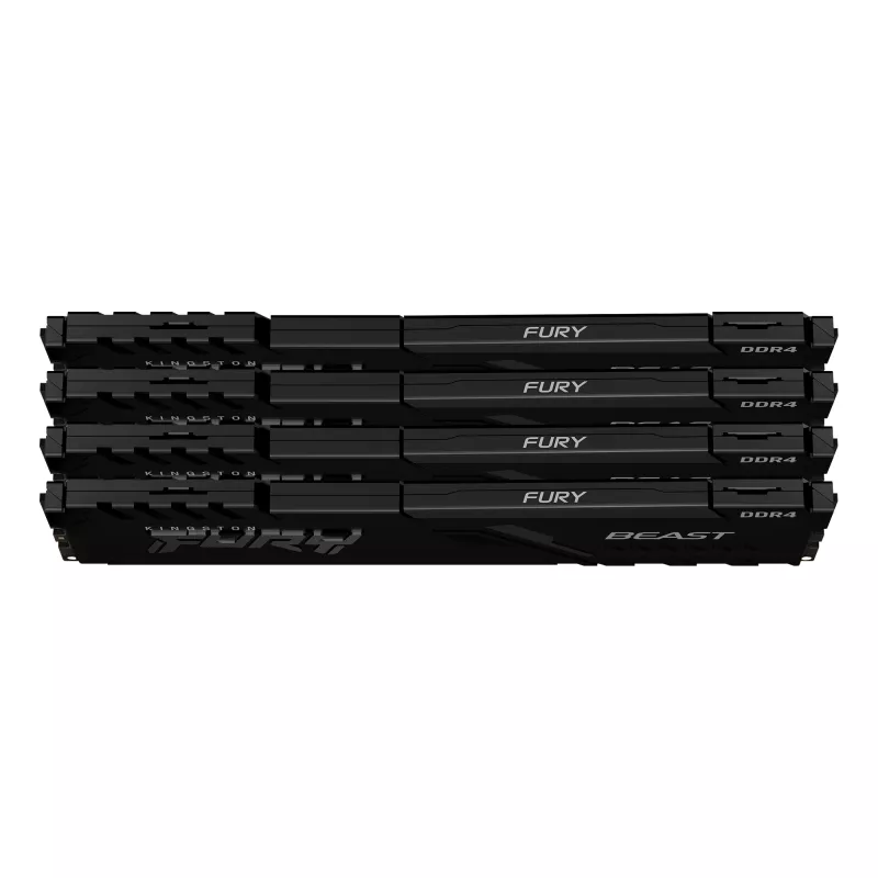 Kingston FURY Beast DDR4 64GB (4x16GB) 3600MHz CL18 atmiņas komplekts