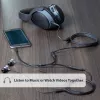 StarTech.com plāns stereo sadalītāja kabelis - 3,5 mm vīrišķais uz 2x 3,5 mm sievišķajiem