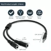 StarTech.com plāns stereo sadalītāja kabelis - 3,5 mm vīrišķais uz 2x 3,5 mm sievišķajiem