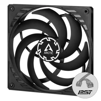 ARCTIC P14 Slim PWM PST spiediena optimizēts 140 mm PWM ventilators ar integrētu Y-kabeli