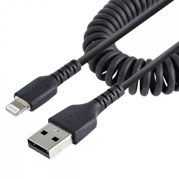 StarTech.com 50cm USB–Lightning spoles kabelis, MFi sertificēts, melns, ar aramīda šķiedru