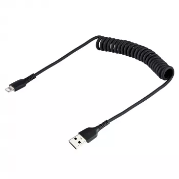 StarTech.com 50cm USB–Lightning spoles kabelis, MFi sertificēts, melns, ar aramīda šķiedru