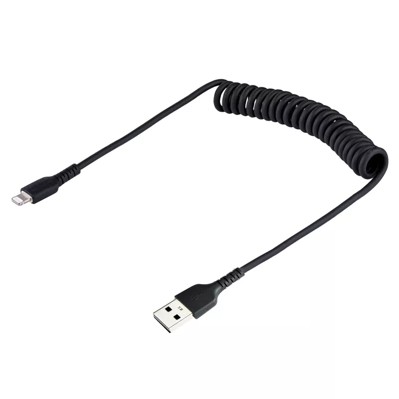 StarTech.com 50cm USB–Lightning spoles kabelis, MFi sertificēts, melns, ar aramīda šķiedru