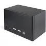 StarTech.com 2 Portu Četru Monitoru DisplayPort KVM Slēdzis - 4K 60Hz UHD HDR - Galda 4K DP 1.2 KVM ar 2 Portu USB 3.0 Hub (5Gbps) un 4x USB 2.0 HID Portiem, Audio - Karstā Taustiņa Pārslēgšana - TAA