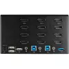 StarTech.com 2 Portu Četru Monitoru DisplayPort KVM Slēdzis - 4K 60Hz UHD HDR - Galda 4K DP 1.2 KVM ar 2 Portu USB 3.0 Hub (5Gbps) un 4x USB 2.0 HID Portiem, Audio - Karstā Taustiņa Pārslēgšana - TAA