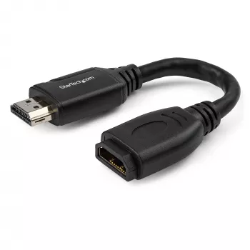 StarTech.com 15cm HDMI Porta Saglabātājs Kabelis - 4K 60Hz Augsta ātruma HDMI 2.0 Pagarinātājs ar Ethernet - Īss HDMI Pagarinājuma Kabelis - HDMI Vīrietis-Sieviete Pagarinātāja Adapteris