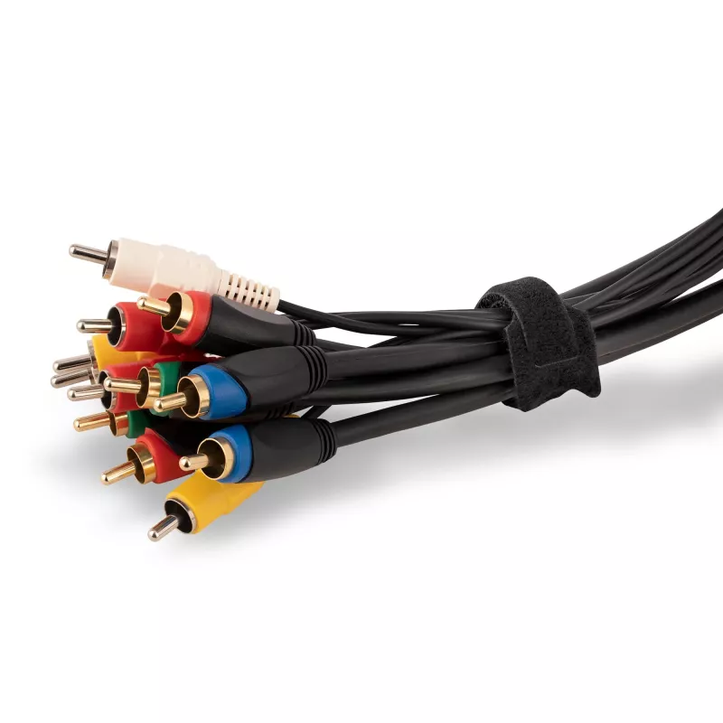 StarTech.com 6 collu āķa un cilpas kabeļu saites - 50 iepakojumā - melnas - atkārtoti lietojamas kabeļu siksnas - regulējamas un elastīgas - vadu organizētājs kabeļu pārvaldībai