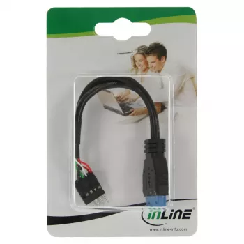 InLine USB 3.0 uz 2.0 adapteris iekšējais USB 3.0 / 2x USB 2.0 pin header, 0,15 m