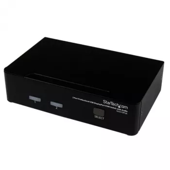 StarTech.com 2 Portu Profesionāls USB DisplayPort KVM Slēdzis ar Audio