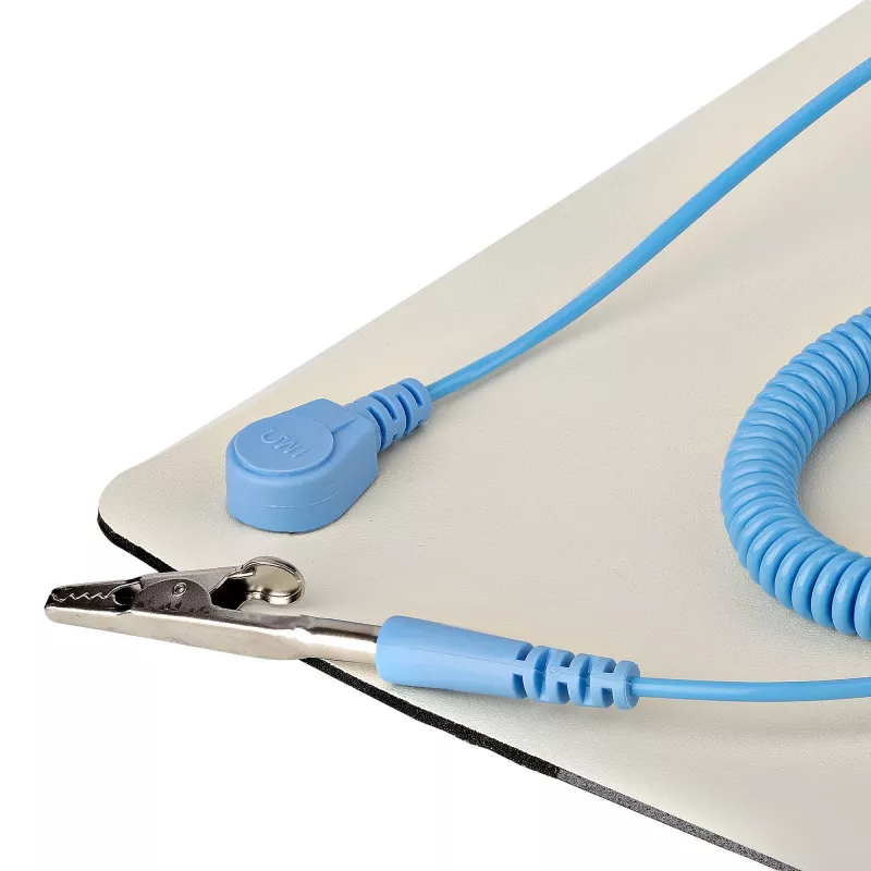 StarTech.com Antistatiskais paklājs, ESD paklājs elektronikas remontam, 60x120 cm, ar noņemamu zemējuma vadu, ANSI/ESD S 4.1