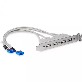 StarTech.com 4 portu USB A sievišķā spraudņa slotplates adapteris, 0.286 m