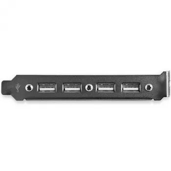 StarTech.com 4 portu USB A sievišķā spraudņa slotplates adapteris, 0.286 m