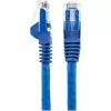 StarTech.com 50cm CAT6 Ethernet kabelis - LSZH (zemi dūmi, bez halogēna) - 10 Gigabit 250MHz 100W PoE RJ45 10GbE UTP tīkla savienojuma vads bez aizķeršanās ar sprieguma mazinātāju - Zils, CAT 6, ETL verificēts, 24AWG