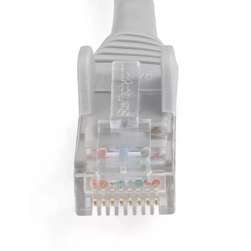 StarTech.com N6LPATCH50CMGR 50 cm CAT6 Ethernet tīkla kabelis (patch), LSZH, 10 Gigabit, 650 MHz, 100 W PoE, RJ45 UTP Snagless ar lieces aizsardzību, ETL apstiprināts, 24AWG, pelēks