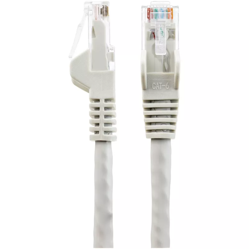 StarTech.com N6LPATCH50CMGR 50 cm CAT6 Ethernet tīkla kabelis (patch), LSZH, 10 Gigabit, 650 MHz, 100 W PoE, RJ45 UTP Snagless ar lieces aizsardzību, ETL apstiprināts, 24AWG, pelēks