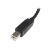 StarTech.com 3m USB 2.0 A-B kabelis, vīriešu/vīriešu, melns